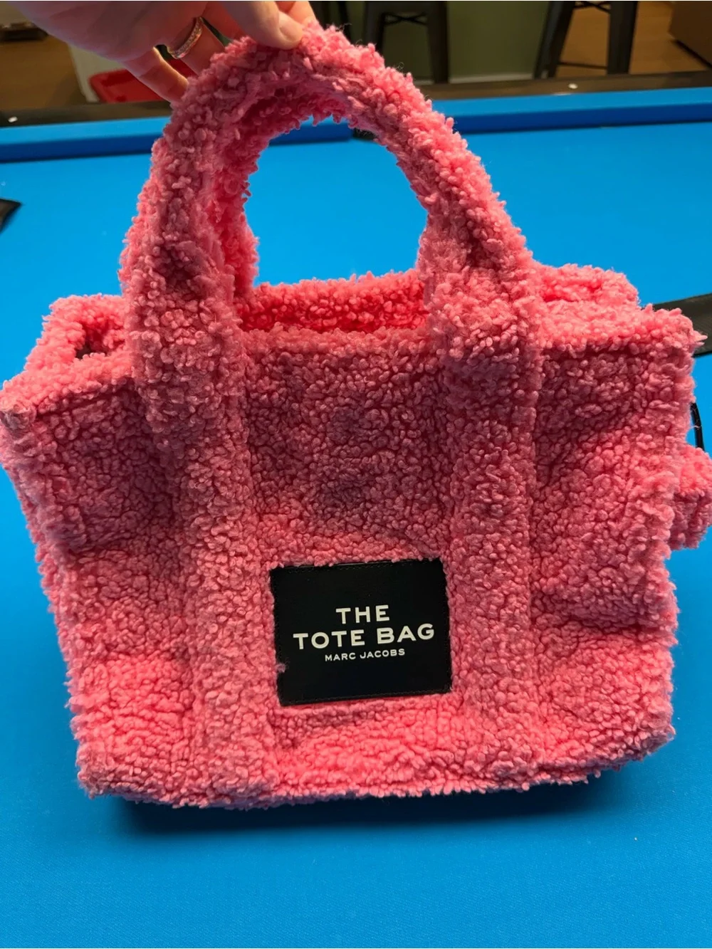 Marc Jacobs Pink Sherpa Mini Tote Bag - Picture 10 of 11